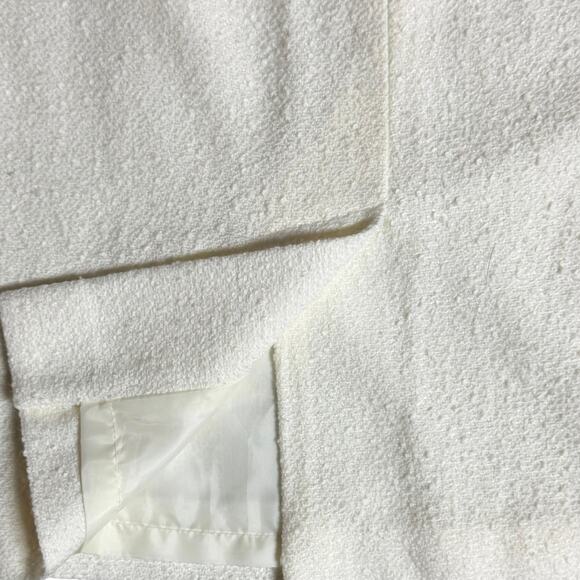 Calvin Klein Pencil Mini Skirt Textured Cream Size 10P - Picture 4 of 6